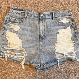 American Eagle Distressed Denim Shorts